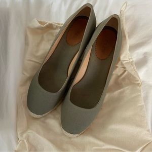 J. Crew Seville Espadrille Wedges Vintage Surplus Green | 9.5